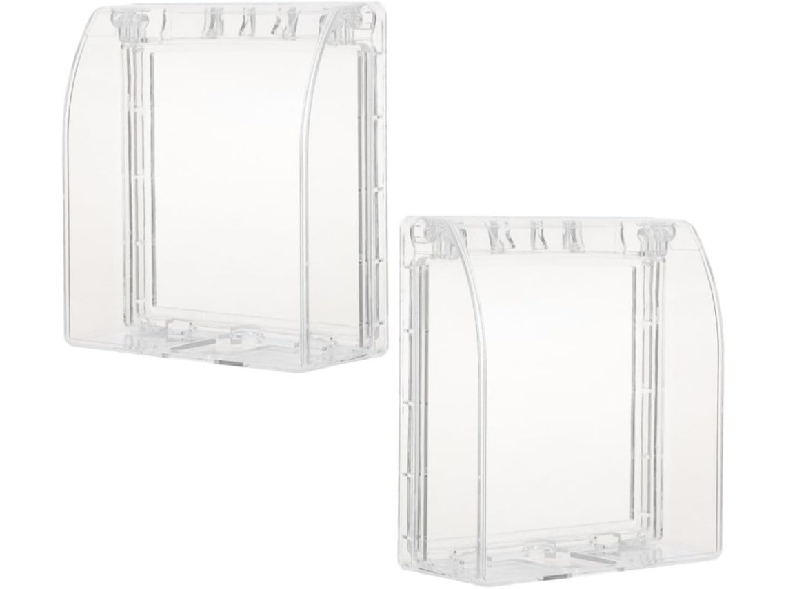 2 Unidades De Capa De Campainha De Plástico Transparente Para Uso Externo, Proteção Contra Chuva E