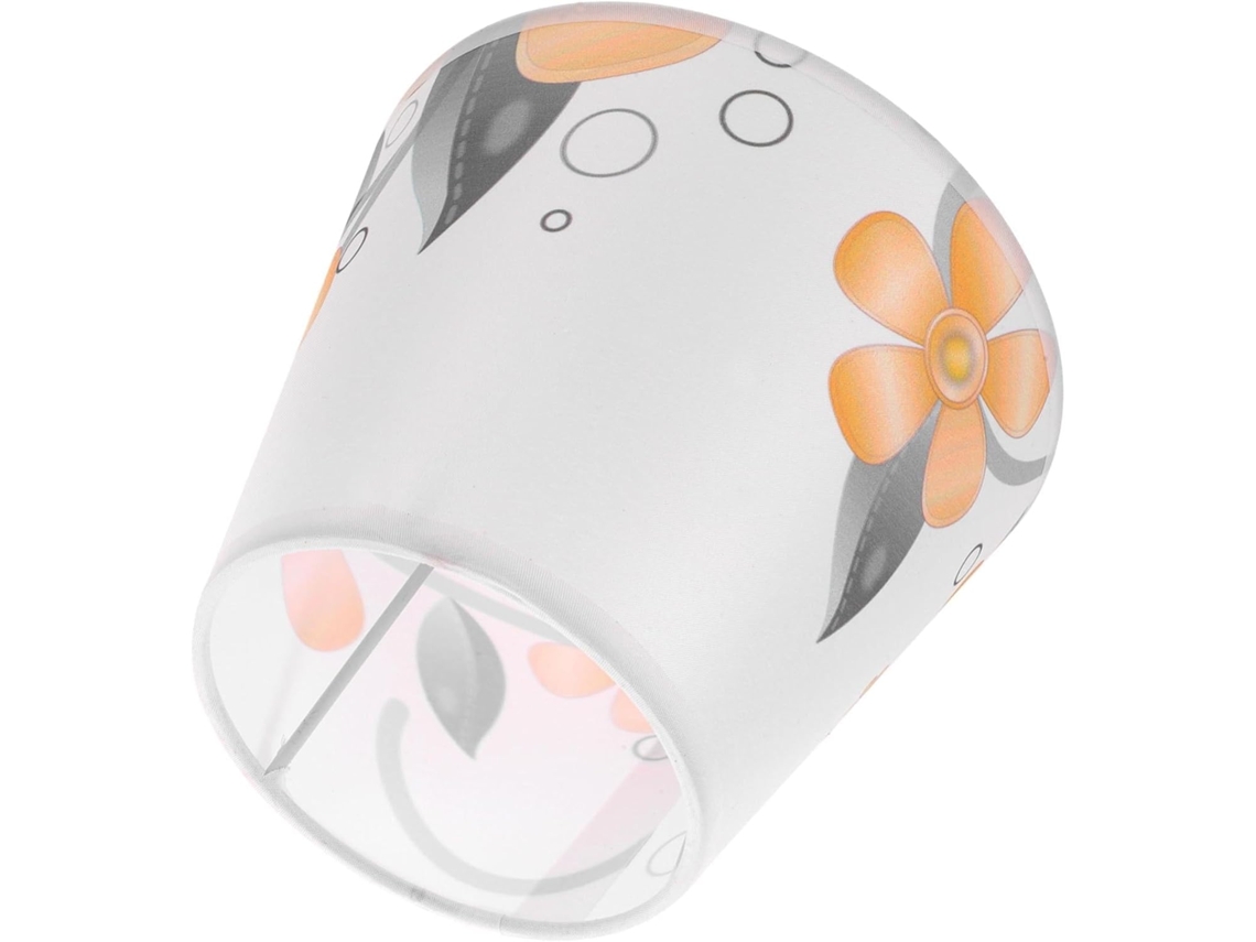Abajur De Tecido Floral Para Luminária De Mesa E Lustre - Acessório Decorativo Elegante Para Sala De Estar E Quarto.