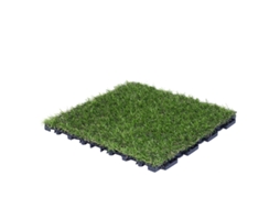Pacote com 9 placas de grama artificial Clickgreen de 30x30 cm CATRAL