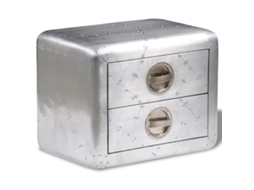 Side Table, Side Tables Vidaxl Prateado Alumínio