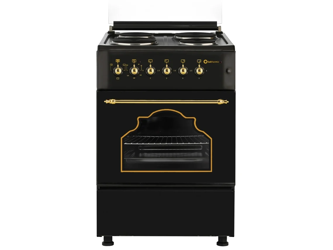 Fogão Elétrico SOLTHERMIC Black Rustic Black 50X55 F5S04E3Rb