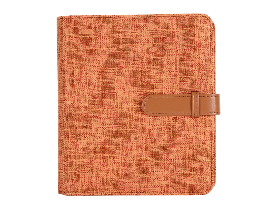 Linen Hardcover 3 Inch Photo Album Large Capacity Universal 288 Pockets Photos Linen Cover Album For Instax 12 11 7 Orange LAXISCREED