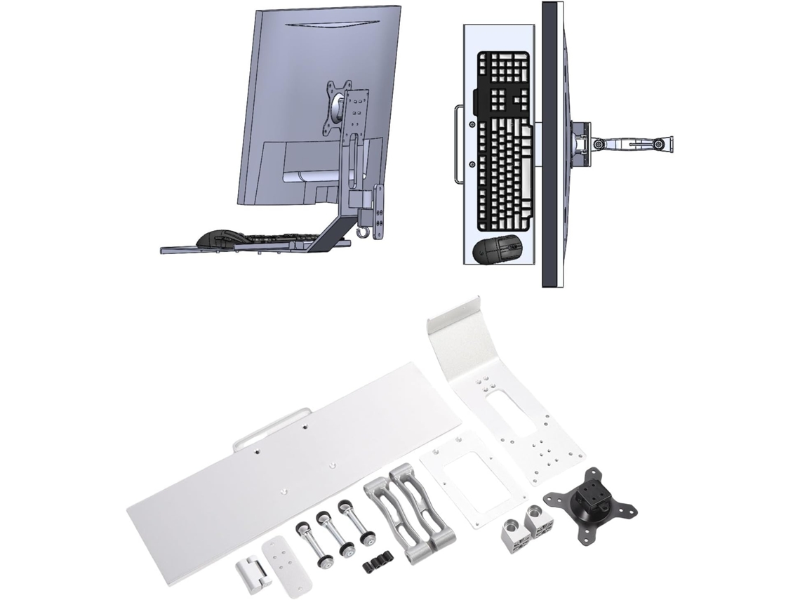Bandeja De Mesa Para Computador Com Altura Ajustável
