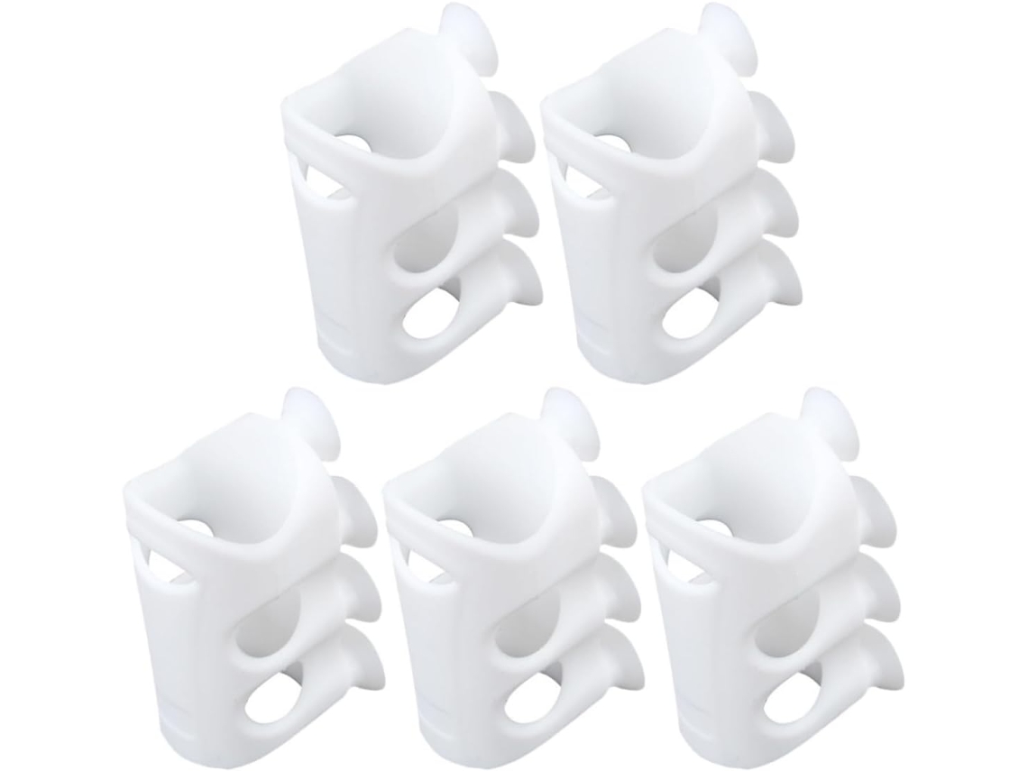 Balacoo Conjunto De 5-suportes Chuveiro Com Ventosas Silicone Fácil Instalação, Fixação Forte Para Chuveiro De Mão