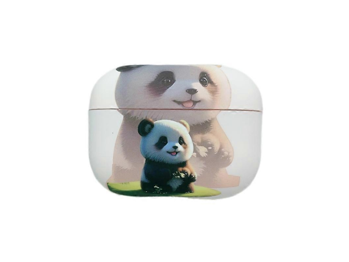 Estojo Para Fones De Ouvido Airpods Pro 2 Com Estampa De Panda Fantasma, Em Tpu Fosco.