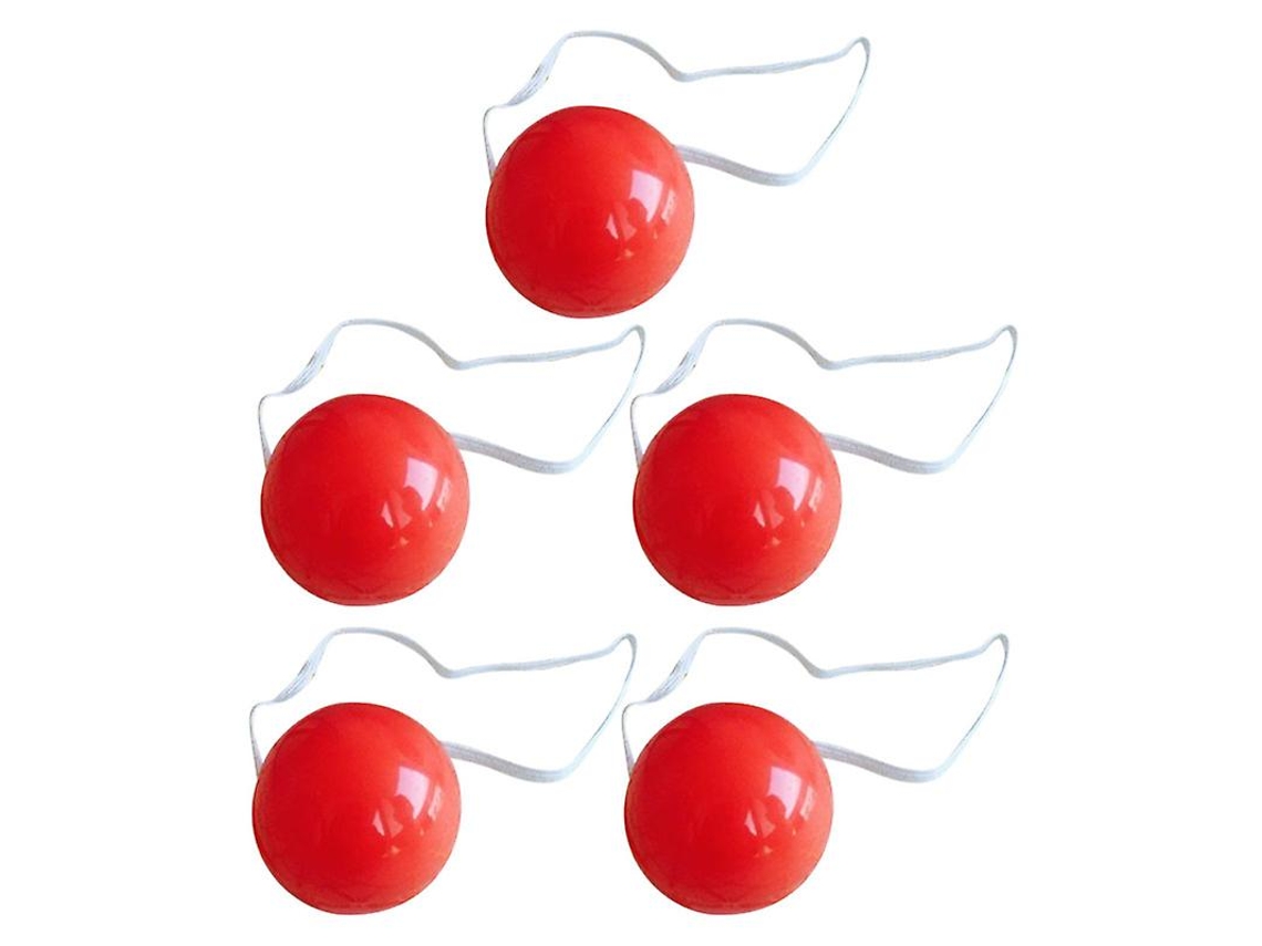 5pcs Nariz Vermelho De Plástico Allinless