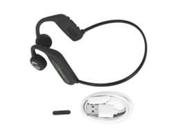 Fones De Ouvido De Condução Óssea Bluetooth5.0 Sem Fio Ip68 À Prova D'água Cabeça Aberta Para Corrida Ciclismo Preto