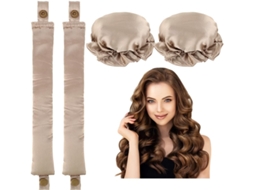 Conjunto De Rolos Cabelo E Fita Cetim - Faça Cachos No Seu Durante A Noite.-aquaforge
