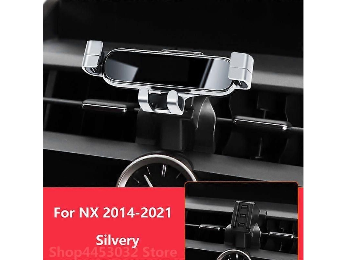 Soporte De Telefone Para Lexus Nx 350 300 300h 200t 2014-2021 Rotação 360 Graus Prata Silvery14-21