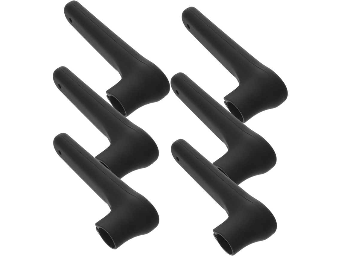 Capa Protetora De Silicone Para Maçaneta Porta, Preta, Anticolisão, 6 Peças