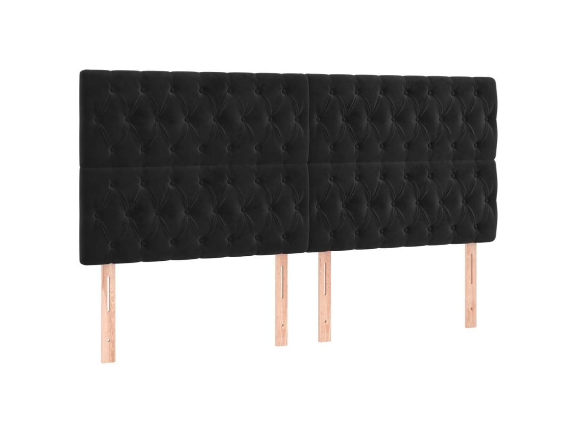 Headboard, Headboards Vidaxl Preto Veludo (200 Cm)