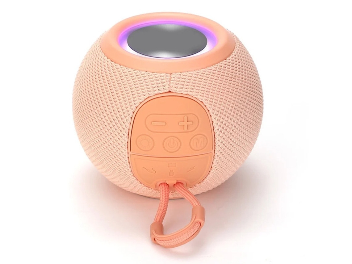 Alto Falante Sem Fio Bluetooth Mini Alto Falante Recarregável De Tecido Portátil Para Festa Em Dormitório Doméstico Rosa Yizhood