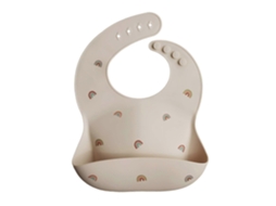 Babador De Silicone Para Bebê | Babador Ajustável E Impermeável (arco-íris)