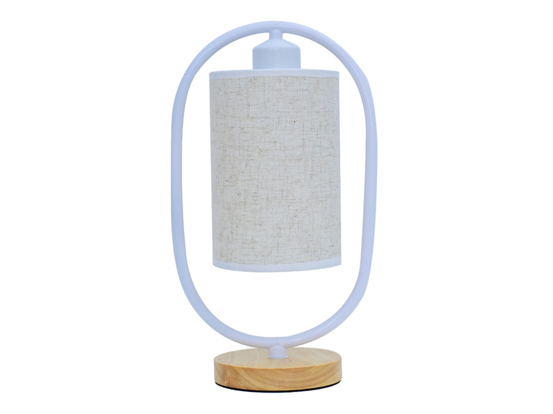 Lâmpada de Cabeceira Led 5w 3 Cores Tecido Decorativa Mesa Quarto