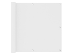 Vidaxl Tela De Varanda 90x300 Cm Tecido Oxford Branco