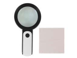 Lupa Iluminada 30x com 18 Led e 3 Modos de Luz para Leitura, Inspeção | S/MARCA