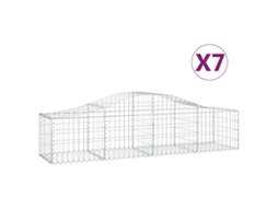 Gabion Basket, Gabion Baskets Vidaxl Prateado Ferro (200 X 50 X 40/60 Cm)