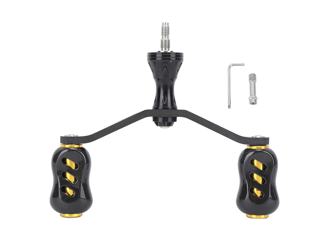 Manivela de Molinete de Pesca Carbono Dourado D S Brand