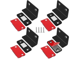 Ímãs Magnéticos para cerraduras de armários, autoadesivos, forte magnetismo, negro
