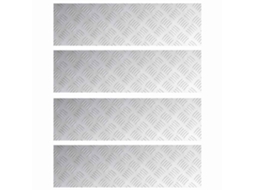 Degrau Retangular 4 Peças Prateado 70 X 20 Cm Alumínio MAISON EXCLUSIVE
