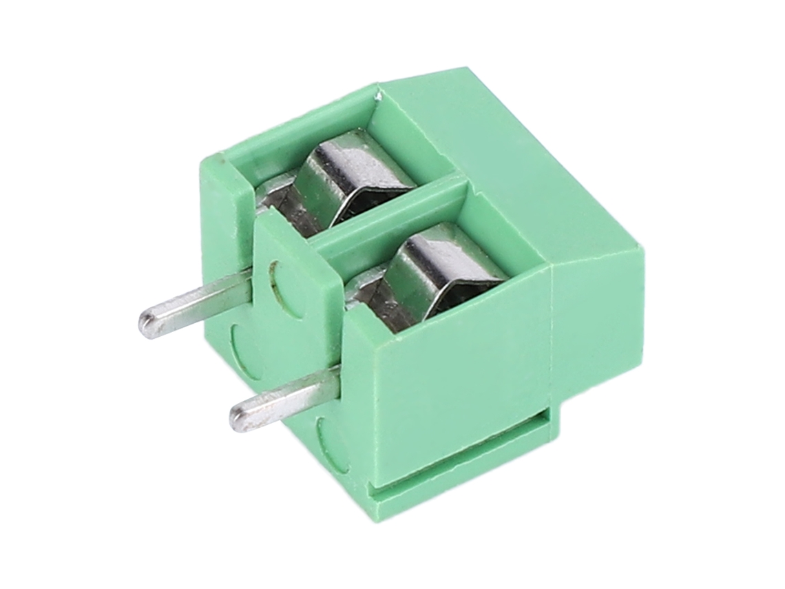 Conector De Terminais De Parafuso Pcb Laxiscreed 2 Pinos, 5mm, Para Cabos 26-14 Awg