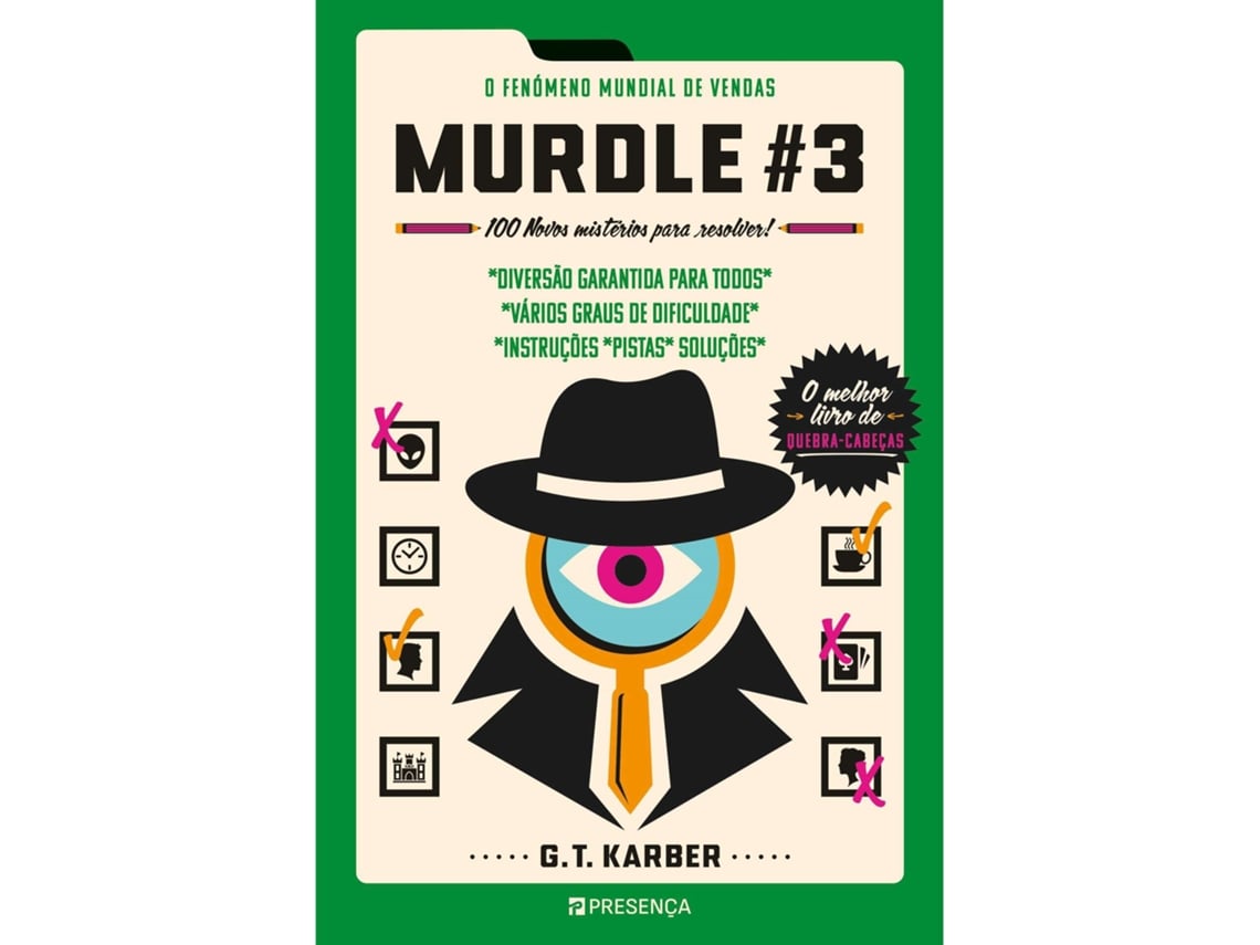 Livro Murdle #3 - 100 novos mistérios para resolver! de G. T. Karber (Português)