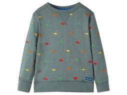 Sweatshirt Para Criança Cor Caqui 128
