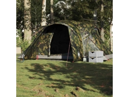 Vidaxl Tenda Familiar Cúpula Para 6 Pessoas Impermeável Camuflagem