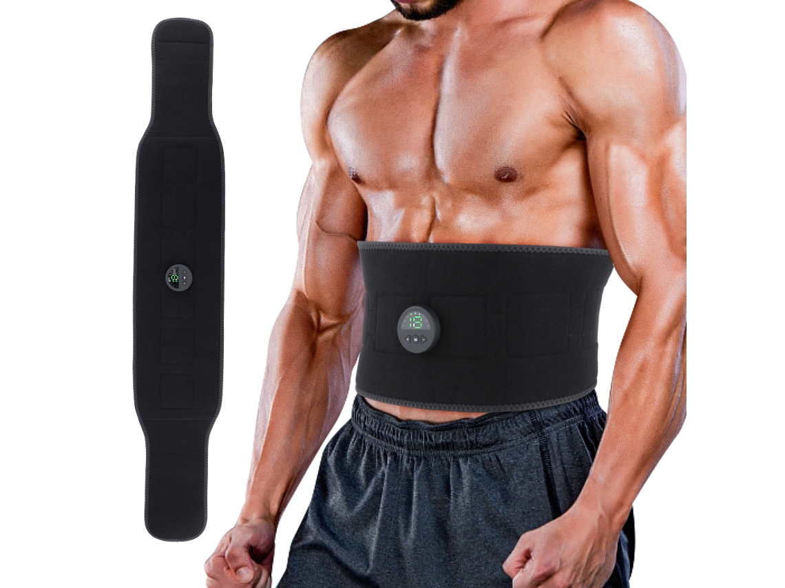Cinto De Massagem Pulsada Mdug Ems Para Emagrecimento, Estimulador Muscular Abdominal E Queimador De Gordura