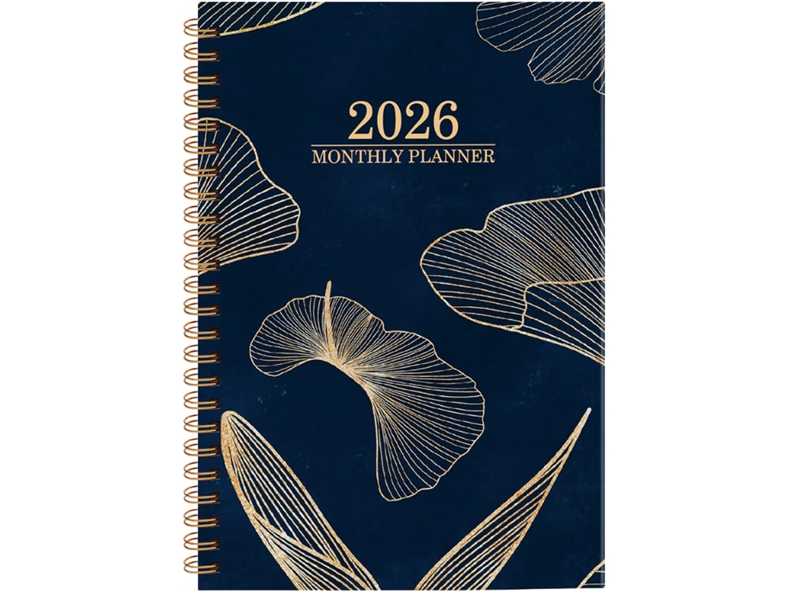 Agenda, Calendário 2026, Diário Com Escrita Suave, Planejador Com Abas Mensais, Para Casa, Escritório, Estudo