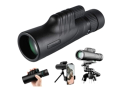 Telescópio Monocular De Prisma De Alta Potência Com Visão Noturna Baixa, 10 30x42 Hd Zoom De Bolso À Prova Dágua Monóculos Compactos Bestvite (preto)