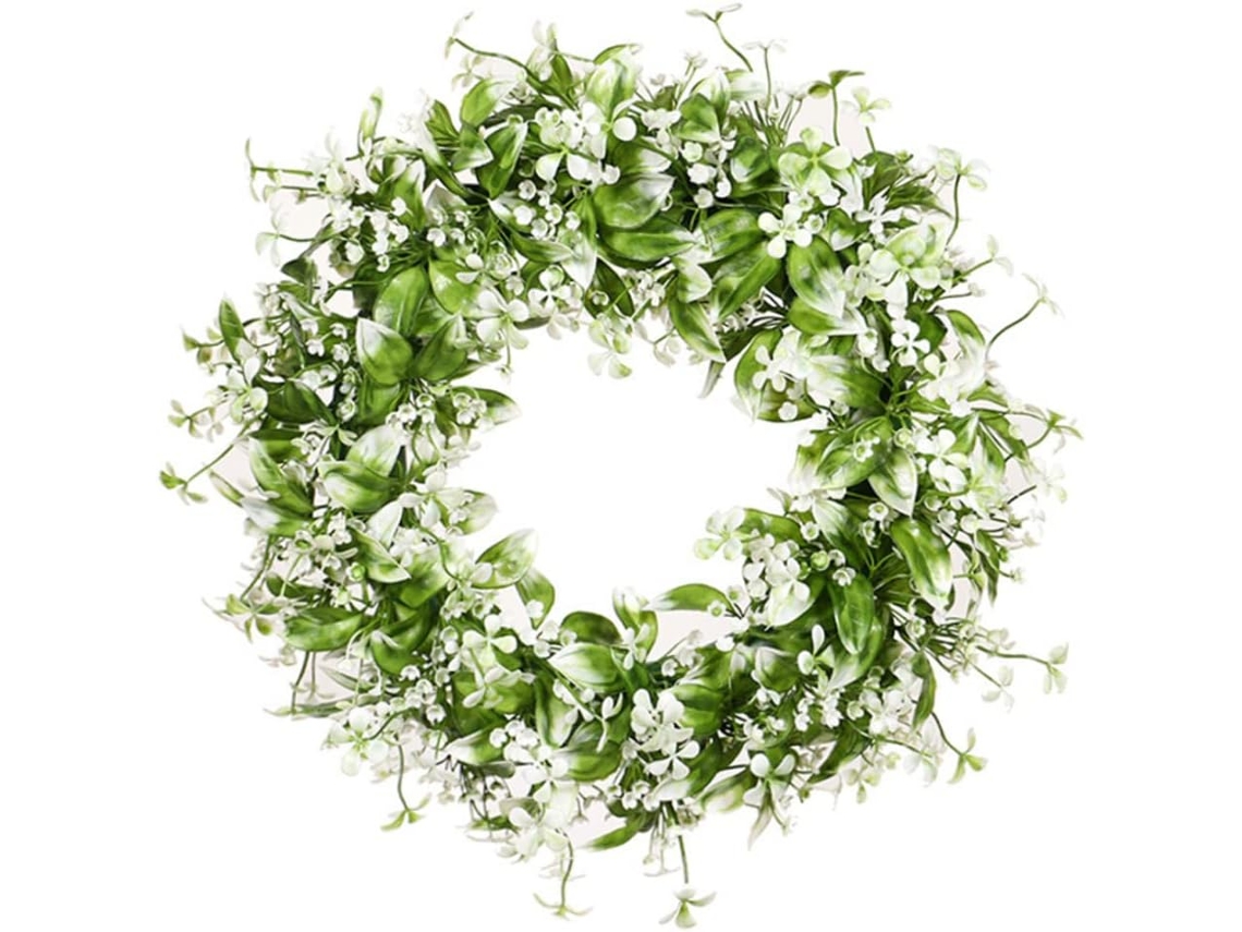 Guirlanda de Porta, Fantástica Guirlanda de Flores Artificiais para Crianças, Guirlanda de Flores da Primavera para a Porta da Frente. AQUAFORGE