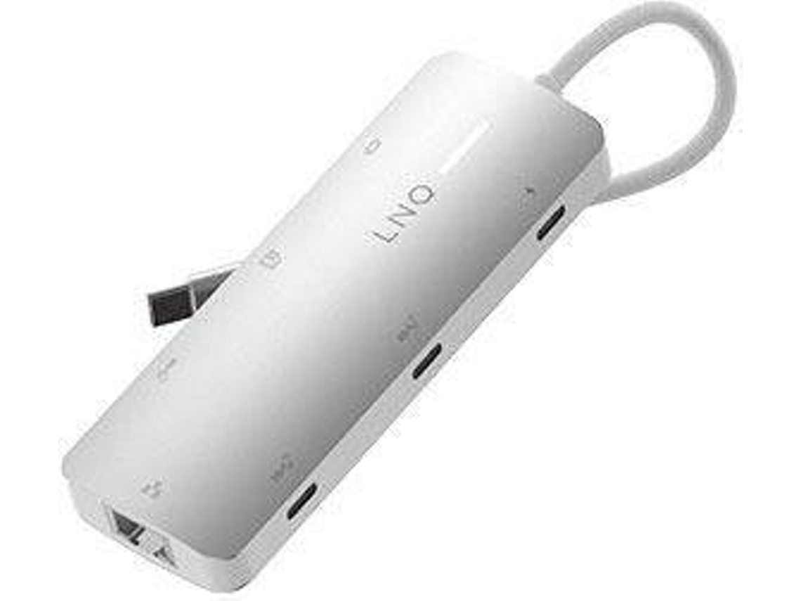 Adaptador Hub LINQ LQ49081 (Outlet Caixa Aberta - 8 em 1 - Usb-C)