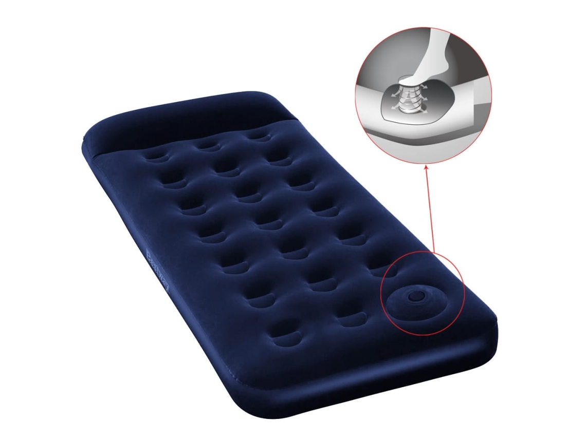 Inflatable Bed, Inflatable Beds Bestway Azul Vinil (185 X 76 X 28 Cm)