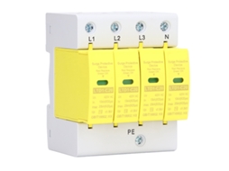 Dispositivo Protector De Surtos 4p 420v Ac Arrester De Sobretensão Para Casa Com Fixação Em Rail 36mm