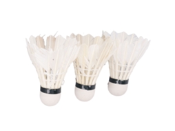 2026rebe-3pcs Volante De Pluma De Ganso Profesional Estable Duradero Blanco Para Deportes Interior Exterior