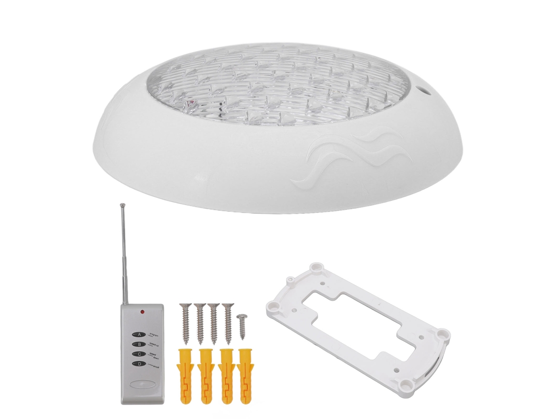 Lâmpada de piscina LED 35W IP68 à prova de água AC DC12V com controle remoto branco S/MARCA