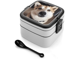 Marmita Bento De Dupla Camada Com Design Minimalista Moderno, Empilhável, À Prova De Vazamentos, Retangular, Ideal Para