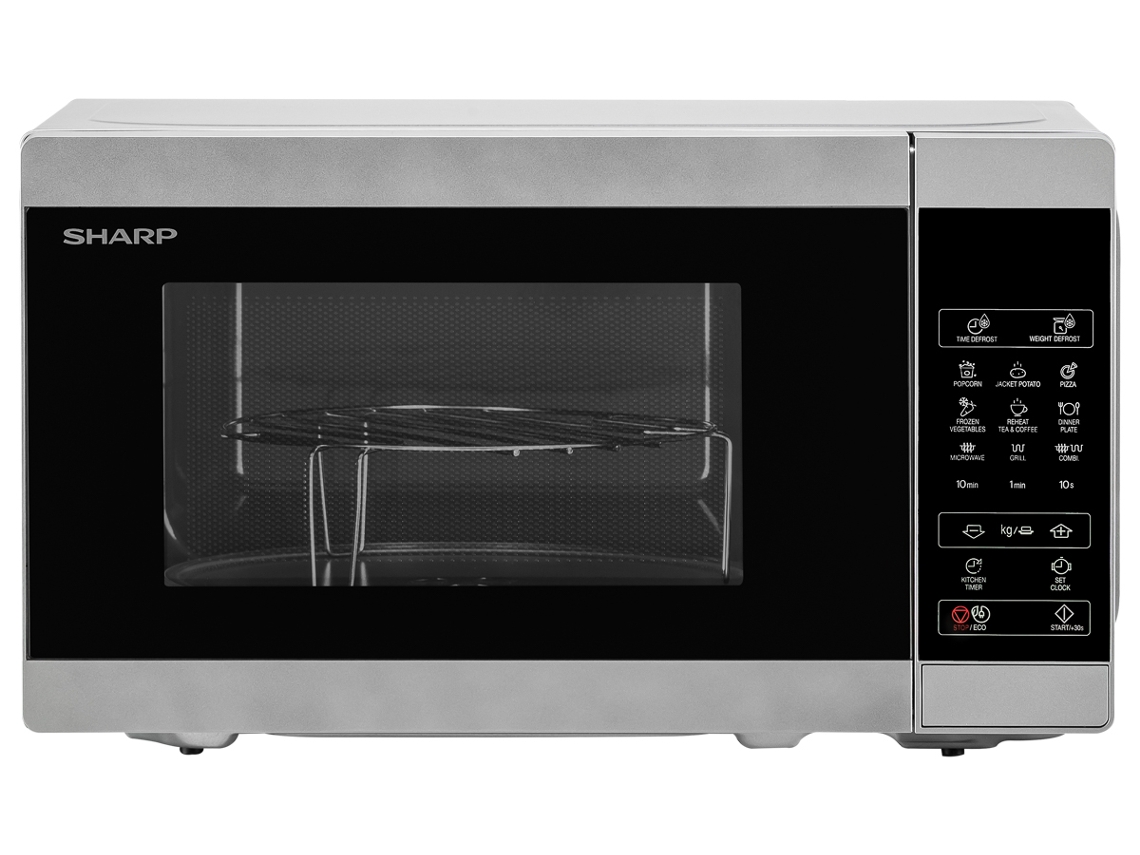 Micro-ondas SHARP YC-MG02ES (20 L - Com Grill - Cinzento)