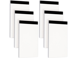 Blocos de Notas em Branco, 6 Unidades, 7, 6 X 12,7 Cm , para Planejamento Diário, Mini Bloco de Notas de Bolso BRILVIBERA (3 X 5 Polegadas)