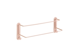 Suporte para Toalhas de Parede Duas Barras Metal Rosa S/MARCA