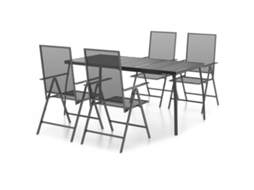 Maison Exclusive - 5 Pcs Conjunto De Jantar Para Jardim Aço Antracite