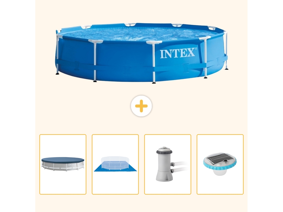 Intex Piscina Com Estrutura Redonda - 366x76 Cm - 5-peças S74