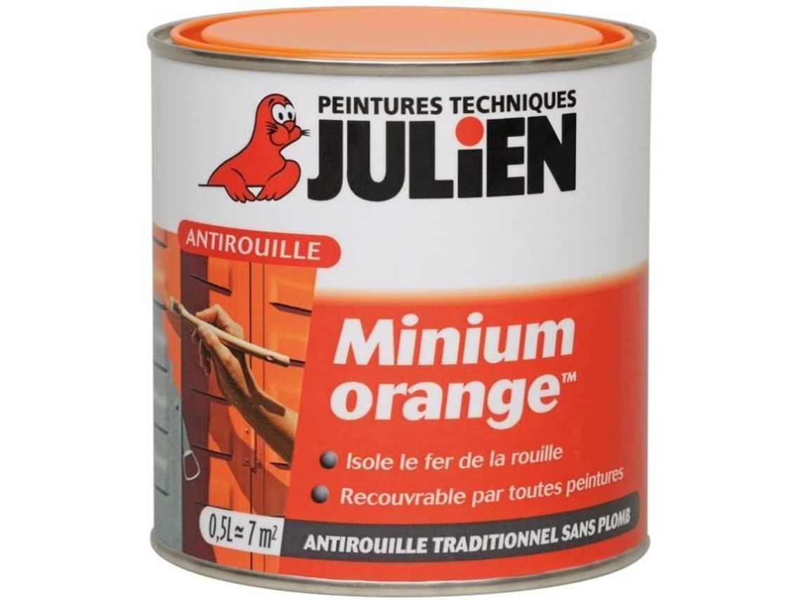 Antiferrugem Primário Julien 0,25 L Laranja Gliceroftálico Fosco