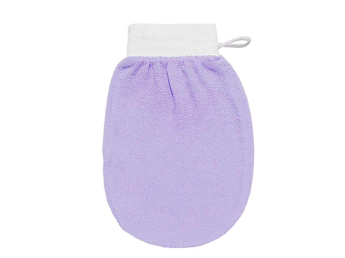 Luvas de Esfoliação Profunda (1 Unidade) Luvas de Limpeza Facial 100% em Fibra de Viscose MDUG (roxas)
