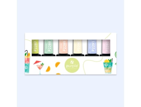 Verniz Gel Purple Caixa Coleção Cocktail 6uni.