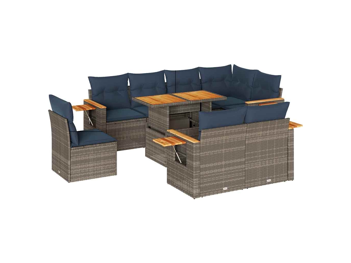 Garden Sofa Set, Garden Sofa Sets Vidaxl Cinzeto Rattan / Vime (n/a)