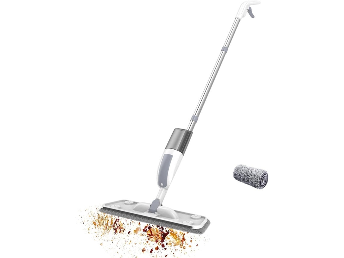 Mop Úmido Com Spray De Limpeza A Seco E Pano
