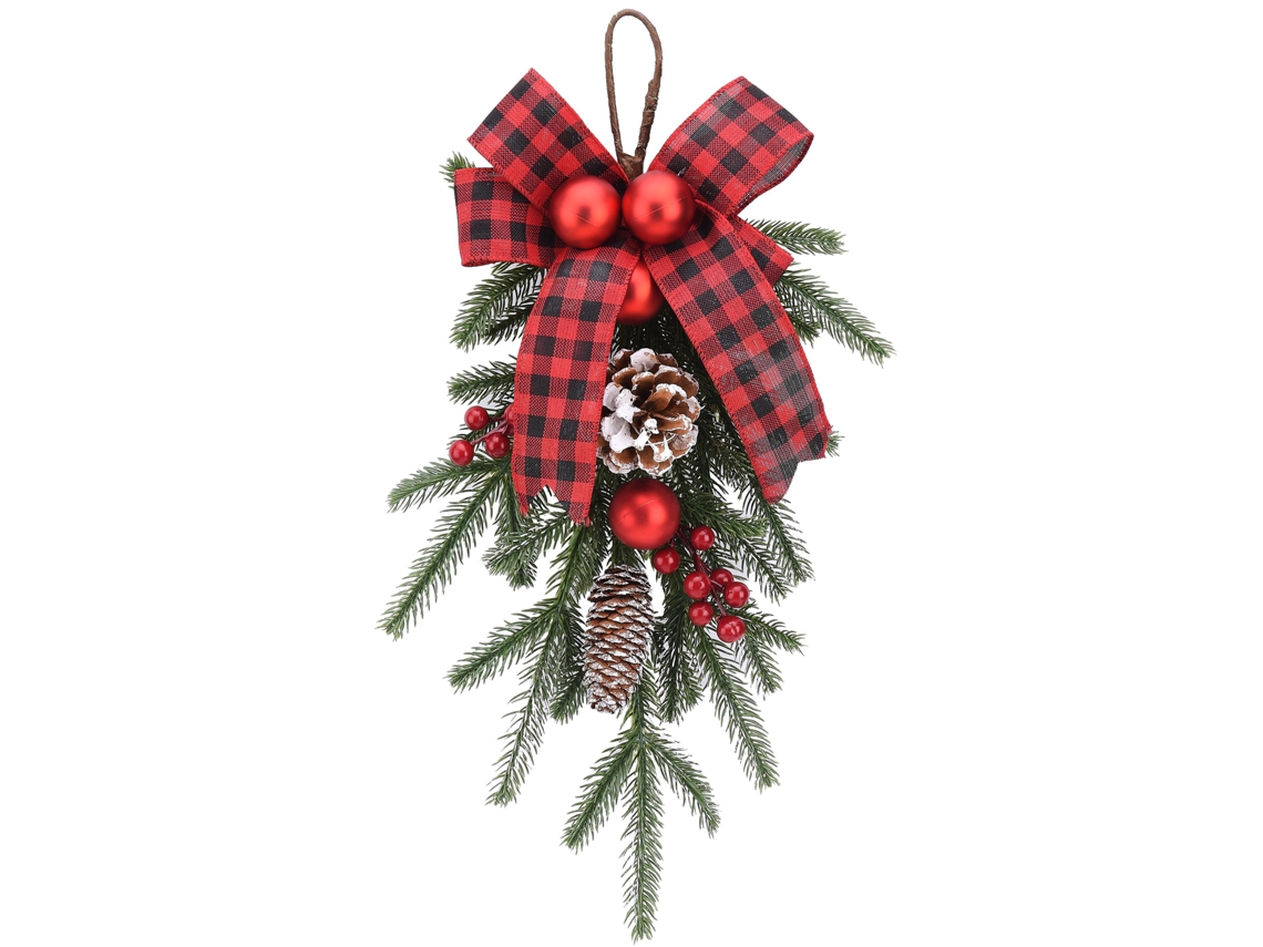Decoração de Natal Pendurada com Estilo Invertido, Embalagem 45x25x6cm LAXISCREED