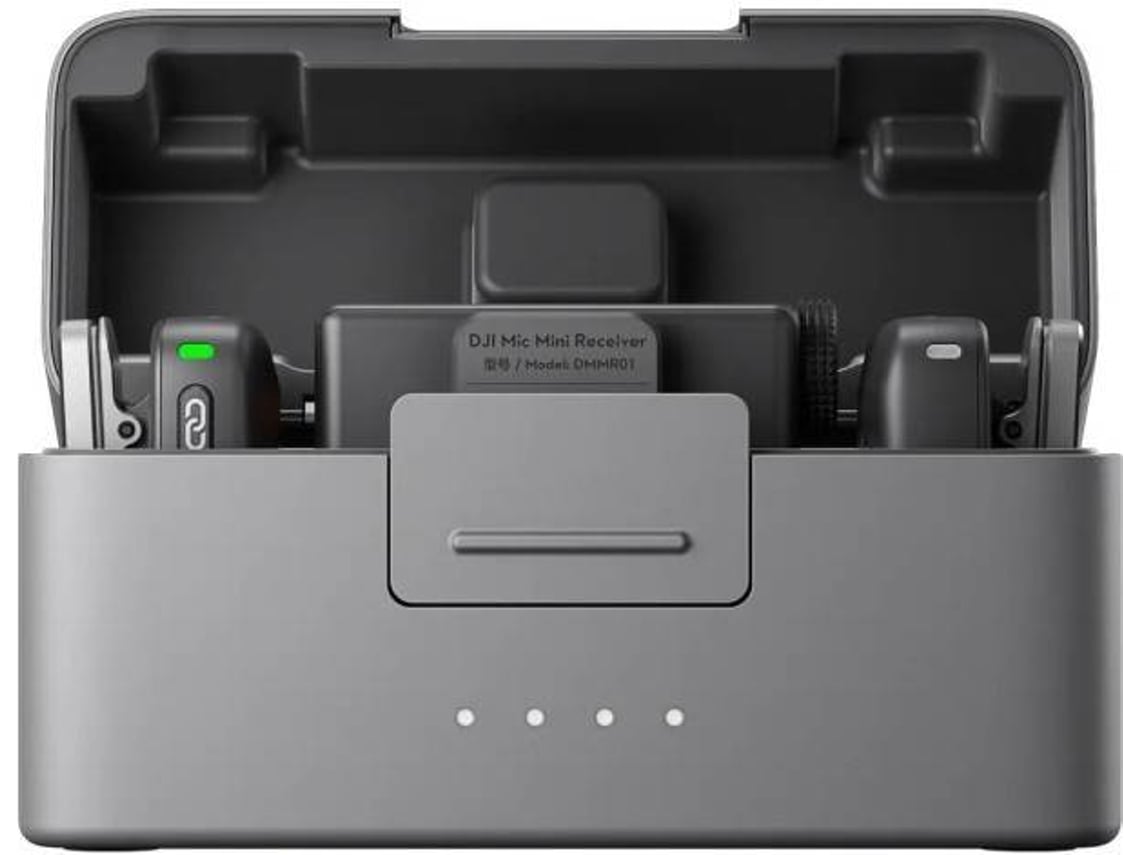 Microfone de Lapela DJI Mic Mini Bluetooth (2TX + 1RX + Estojo de Carregamento)